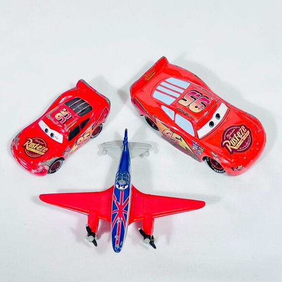 Disney Pixar Cars Lot of 7 Diecast Metal Mixed Character Car Toys McQueen Hudson - Picture 2 of 13